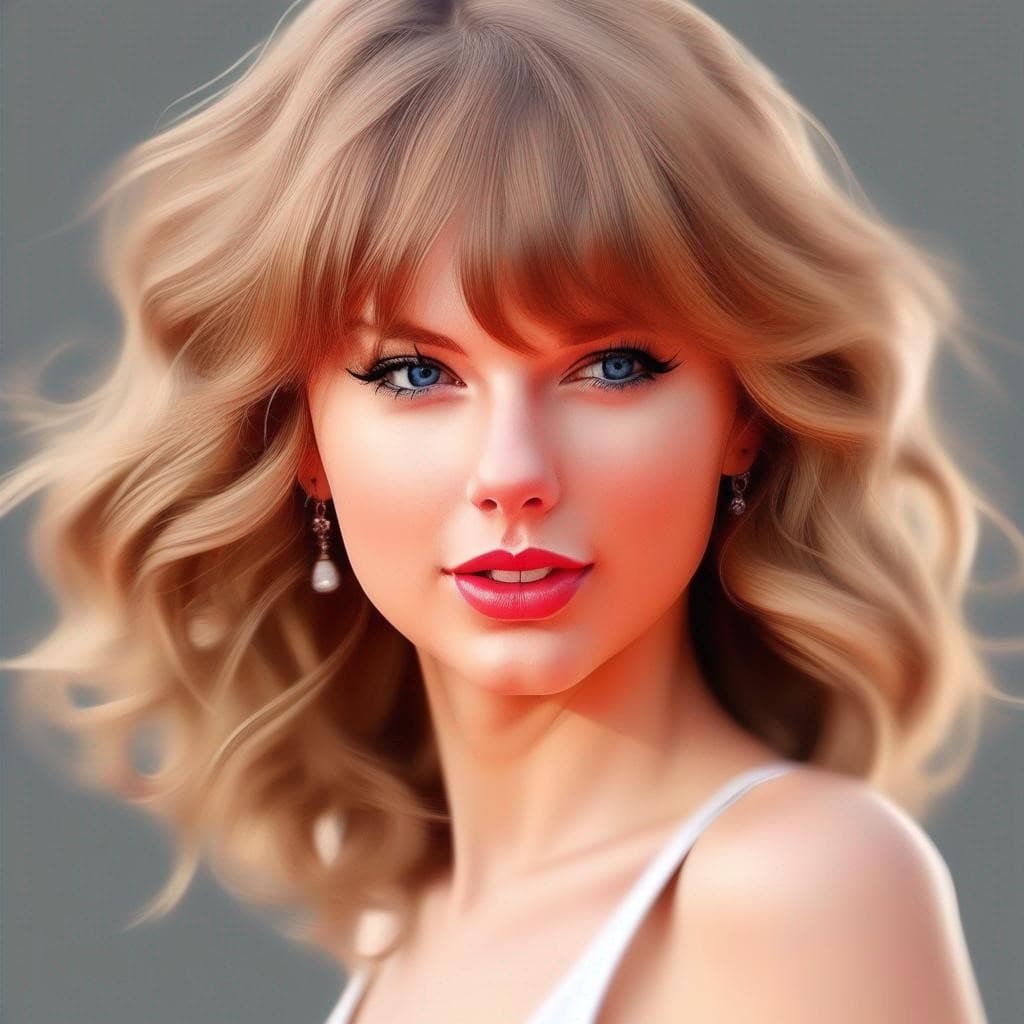 taylor swift artsy short hair curly